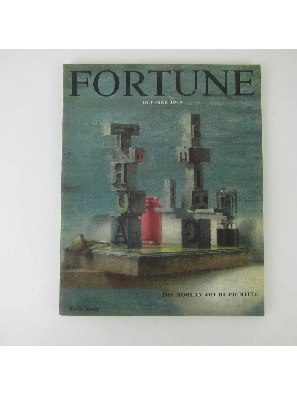 Vintage FORTUNE Magazine October 1949 Walter Murch Cover Buick Cadillac Motorola
